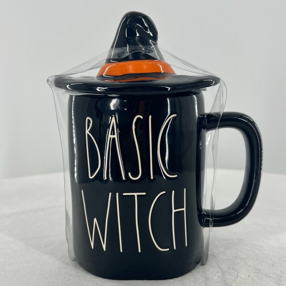 NWT Rae Dunn “Basic Witch” Mug with Witches Hat Topper - Picture 1 of 8